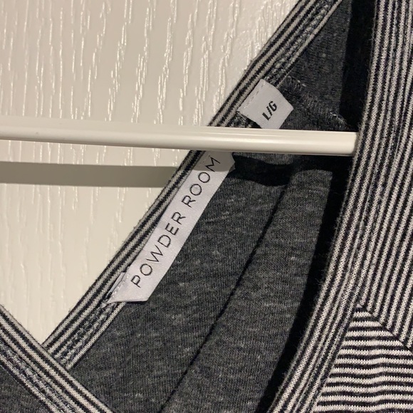 Open back striped casual dress - Picture 2 of 3